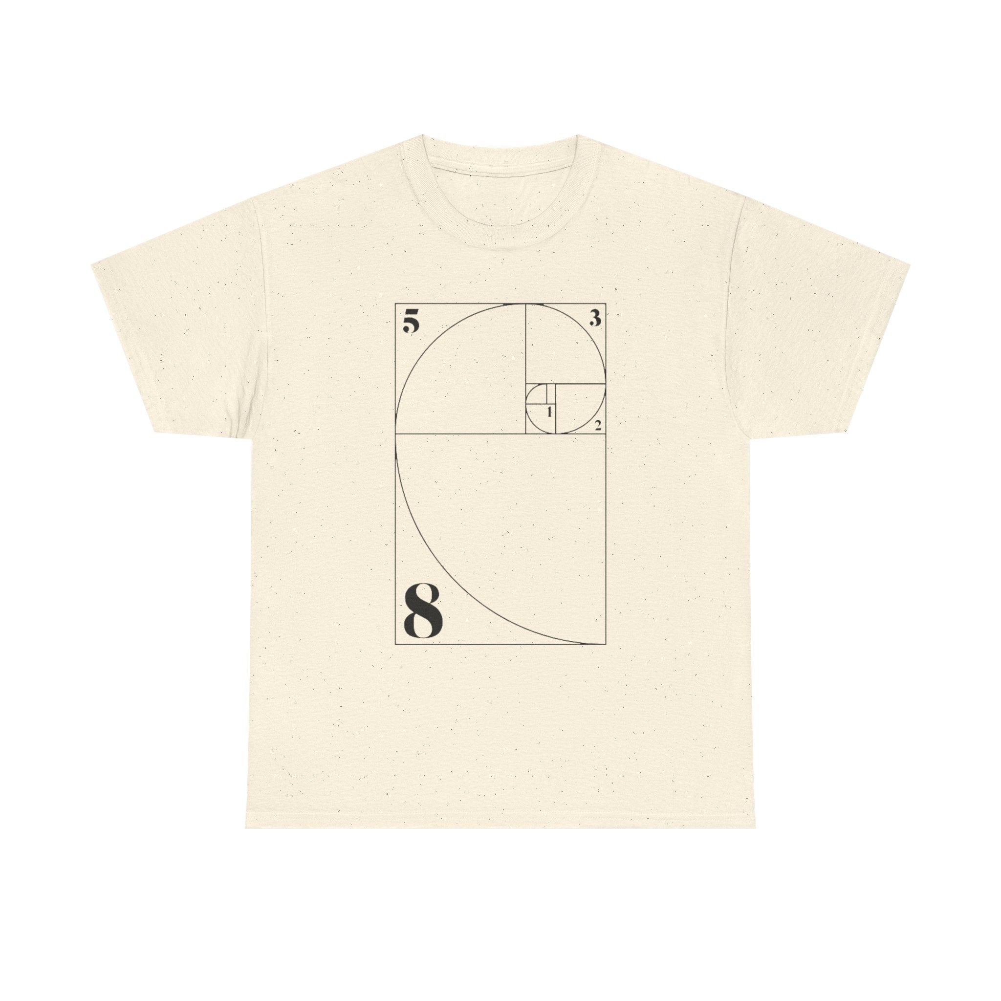 Fibonacci Spiral Graphic Tee — 100% COTTON 180GSM