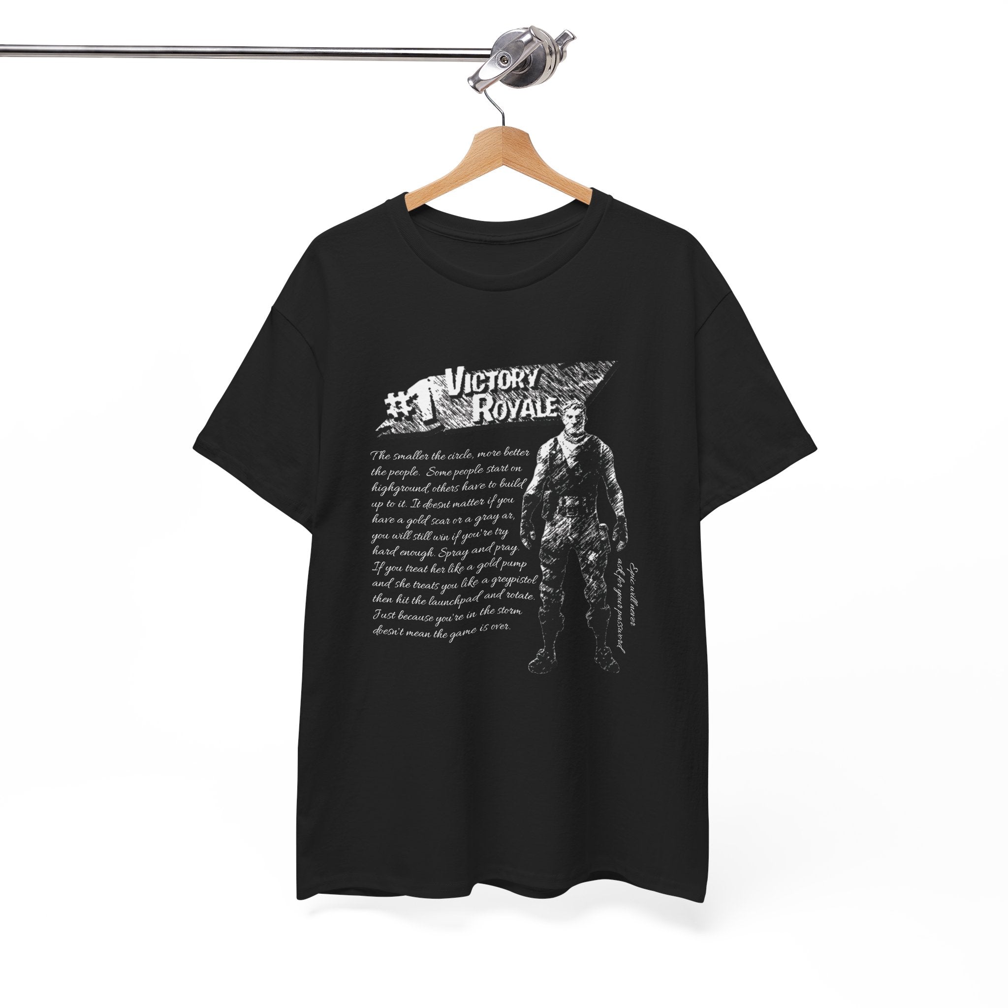 Victory Royale Jonesy Graphic Tee — 100% COTTON 180GSM (FULLY CUSTOMIZED LIMITED EDITION)