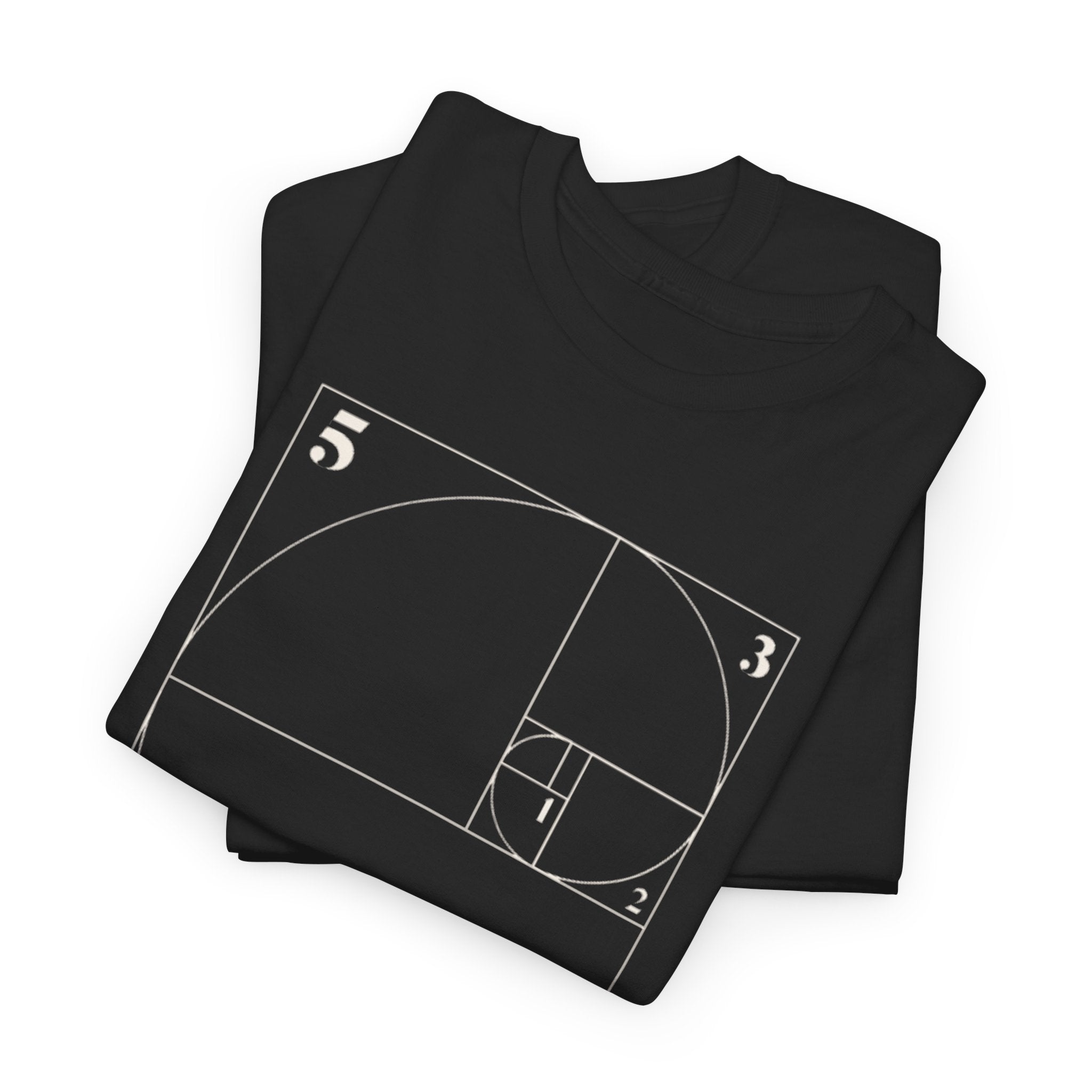 Fibonacci Spiral Graphic Tee — 100% COTTON 180GSM