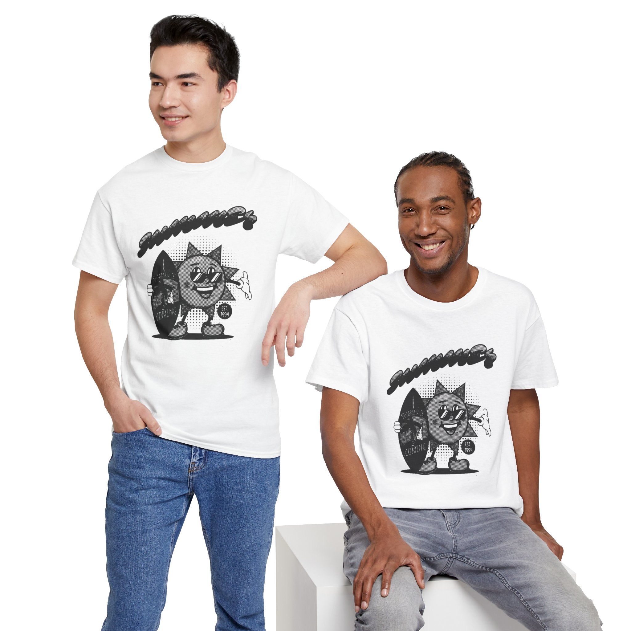 Summertime Coming Graphic Tee — 100% COTTON 180GSM