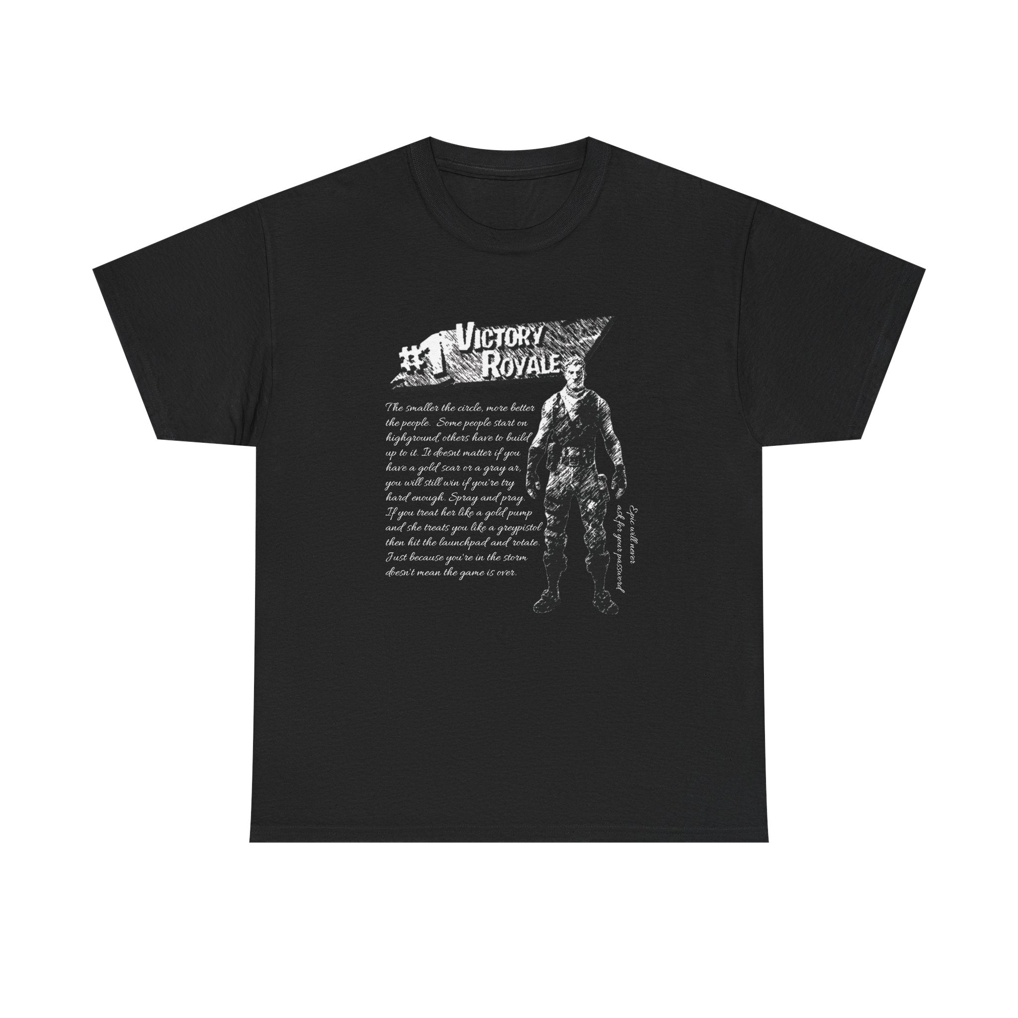 Victory Royale Jonesy Graphic Tee — 100% COTTON 180GSM (FULLY CUSTOMIZED LIMITED EDITION)