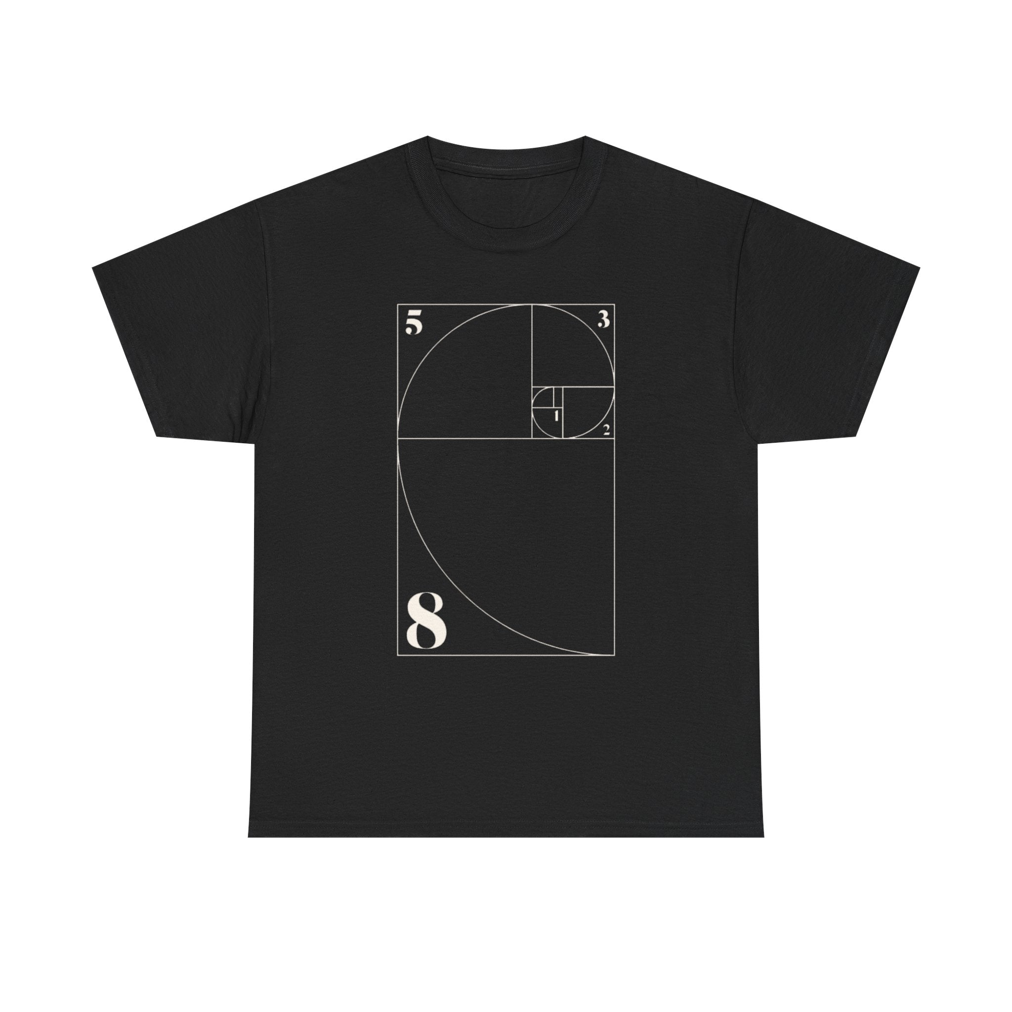 Fibonacci Spiral Graphic Tee — 100% COTTON 180GSM