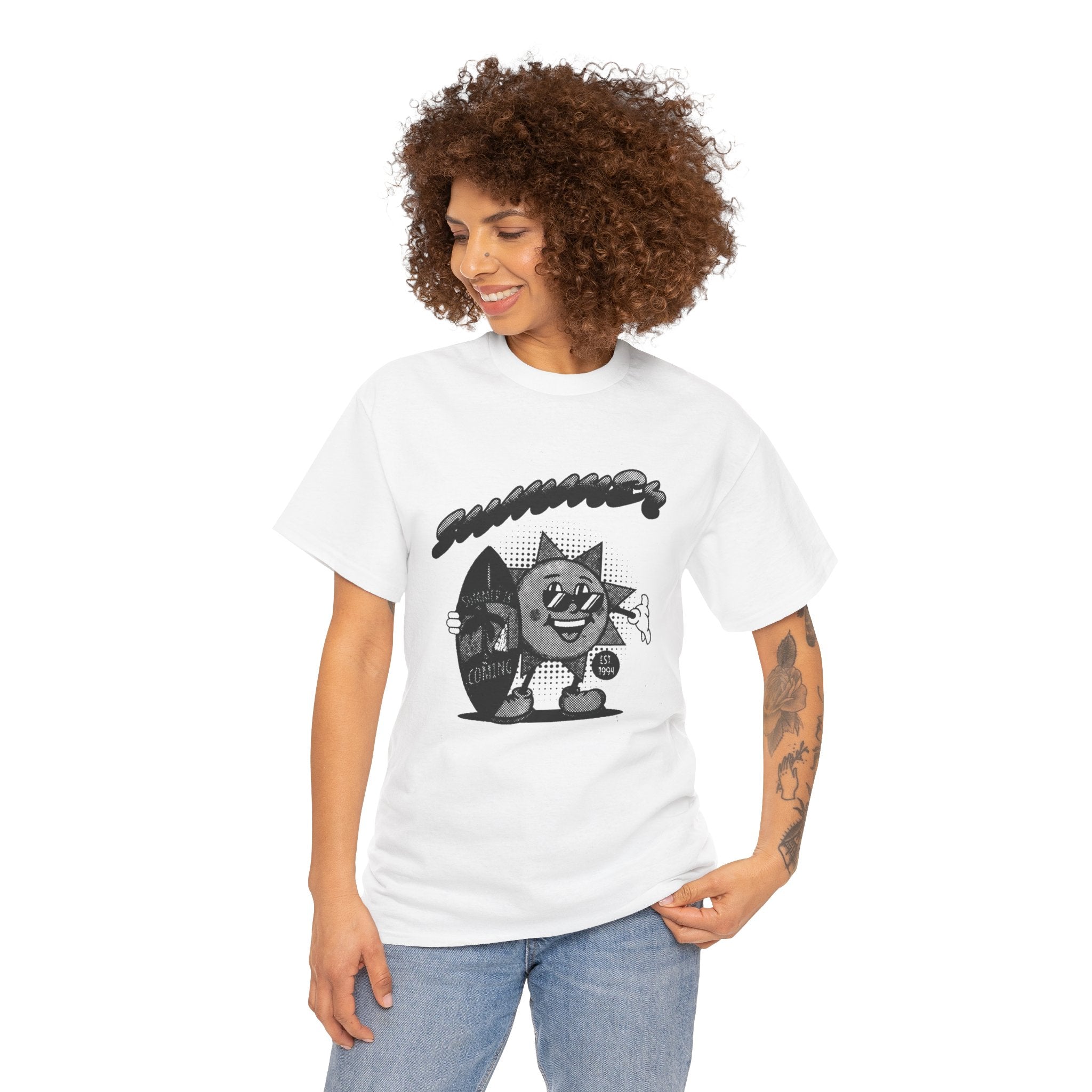 Summertime Coming Graphic Tee — 100% COTTON 180GSM