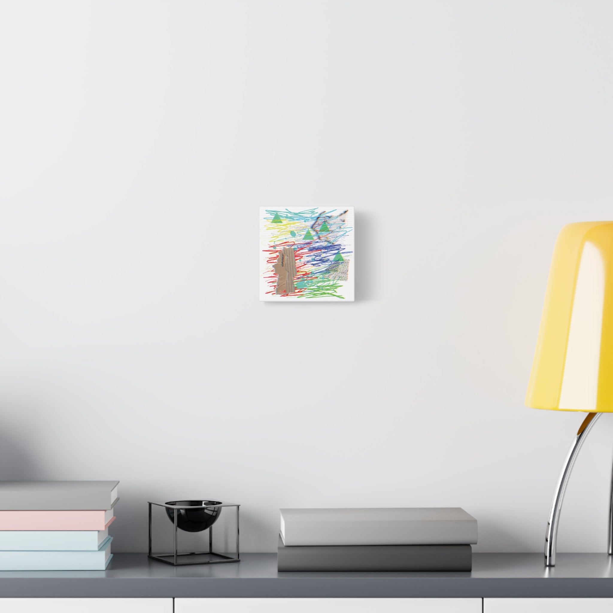 ABSTRACT02 - Color Scribble Matte Canvas Stretched Wall Decor