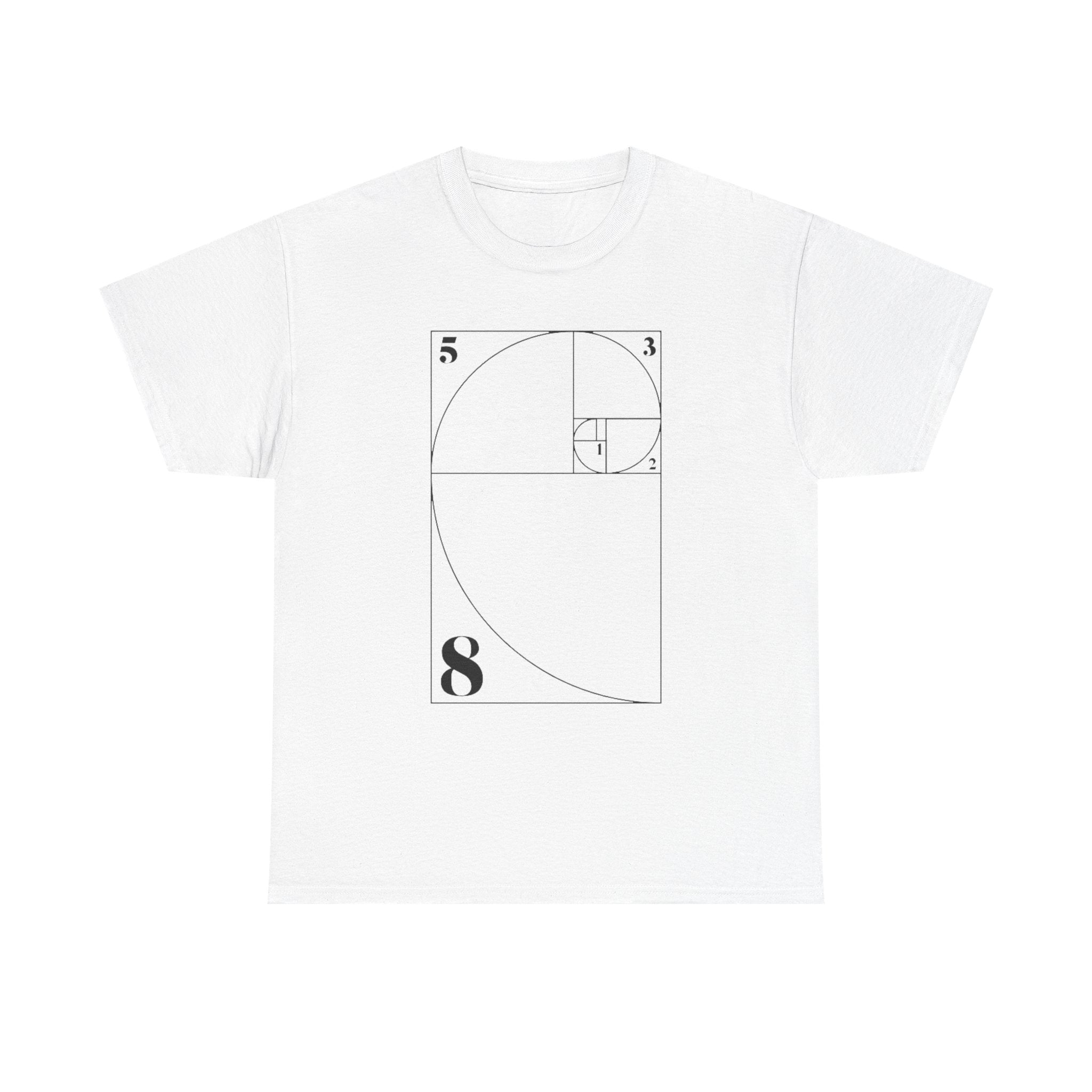 Fibonacci Spiral Graphic Tee — 100% COTTON 180GSM