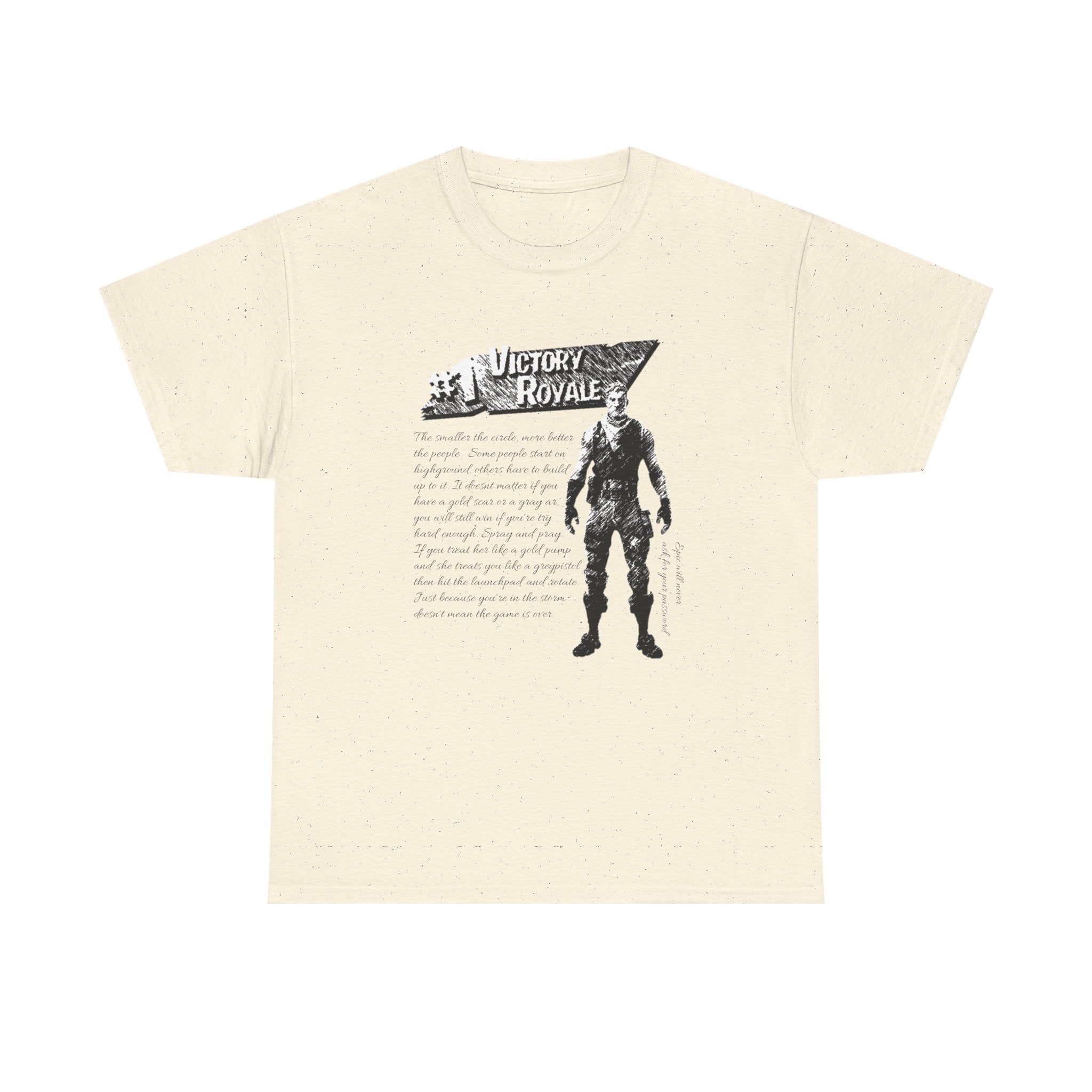 Victory Royale Jonesy Graphic Tee — 100% COTTON 180GSM (FULLY CUSTOMIZED LIMITED EDITION)