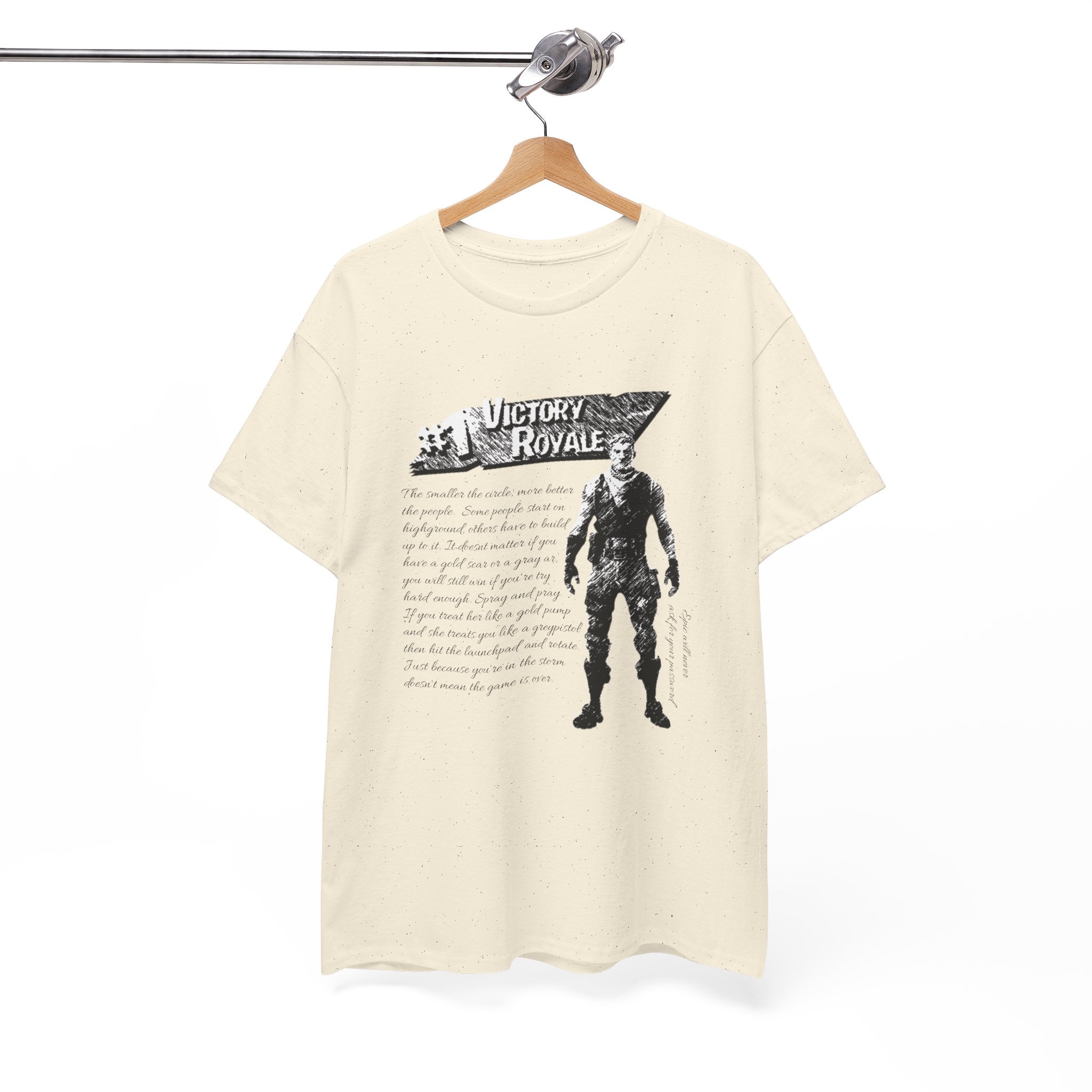 Victory Royale Jonesy Graphic Tee — 100% COTTON 180GSM (FULLY CUSTOMIZED LIMITED EDITION)