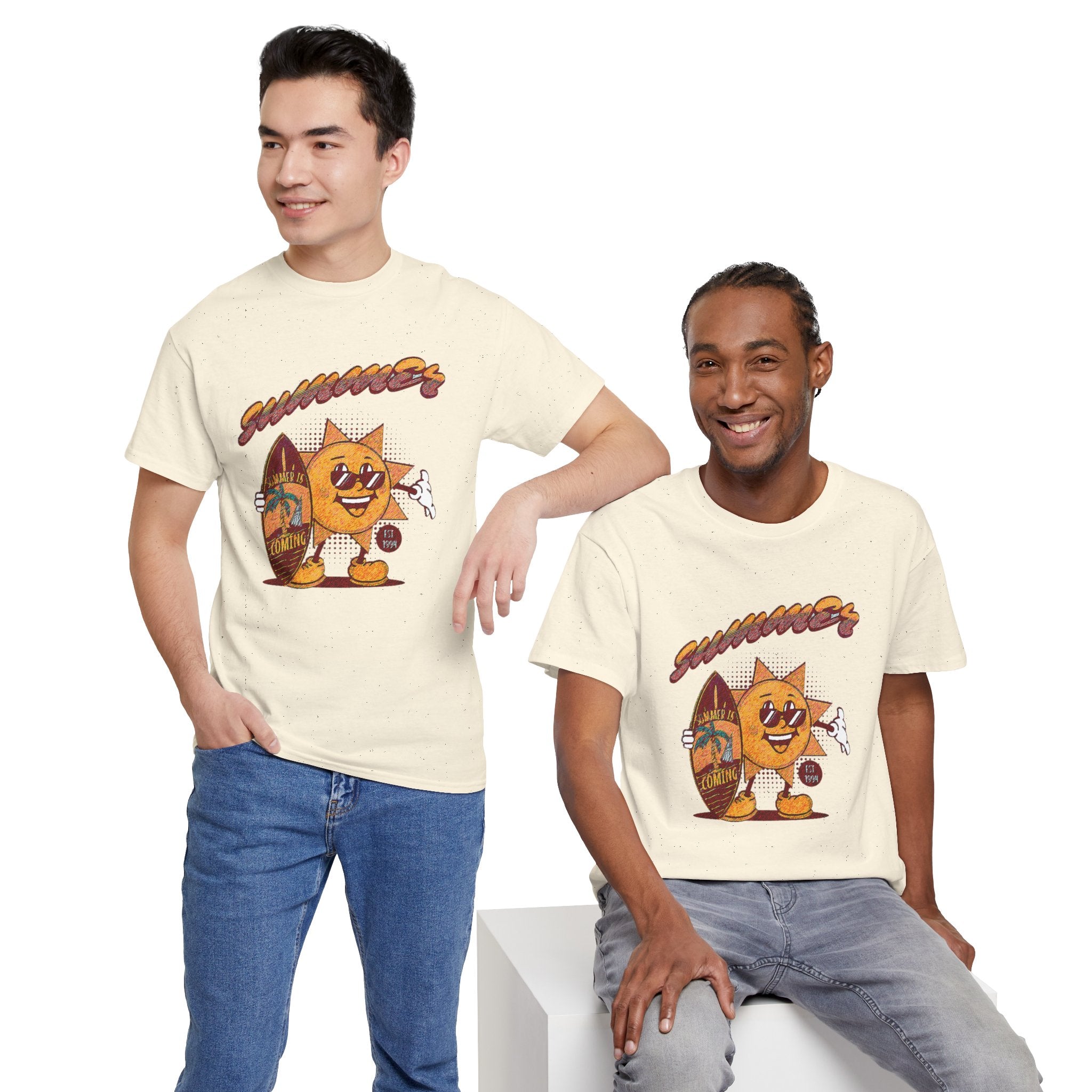 Summertime Coming Graphic Tee — 100% COTTON 180GSM